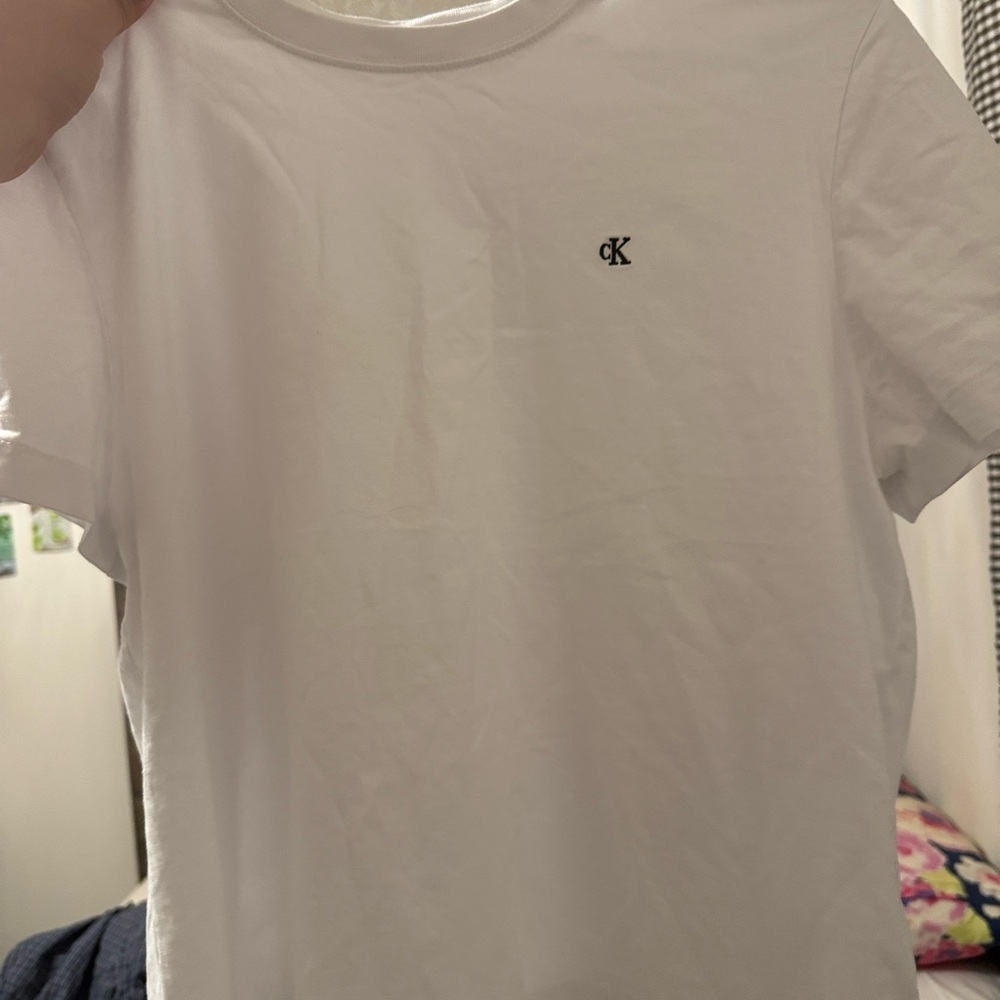 Calvin Klein White Short Sleeve Tee